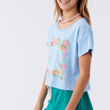 Girl's Peace On Surf Tee