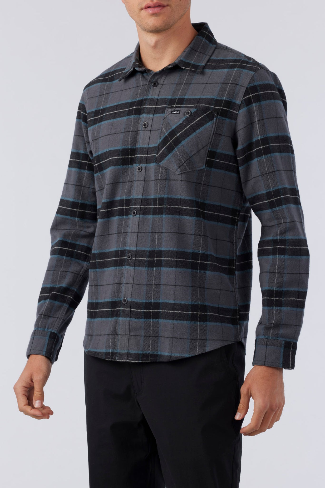 Redmond Plaid Stretch Flannel Shirt - Graphite | O'Neill