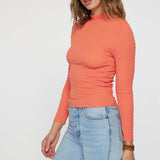 Roberta Mockneck Knit Top