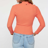 Roberta Mockneck Knit Top