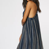 Saltwater Solids Stripe Tank Dress Cover-Up