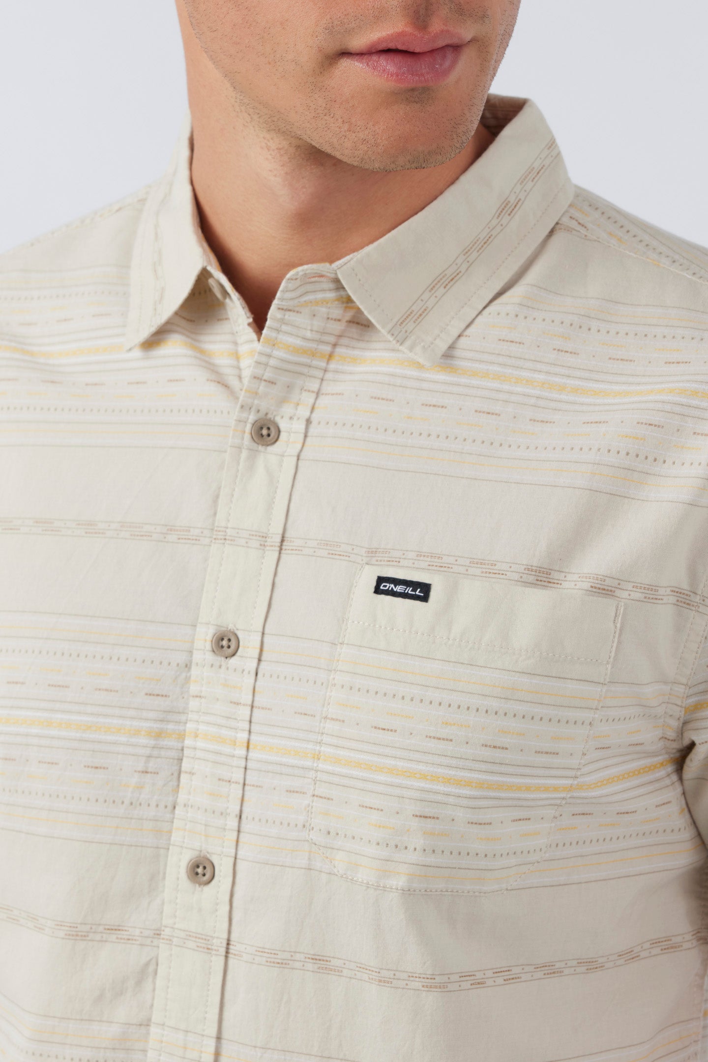 Seafaring Stripe Standard Shirt - Light Khaki | O'Neill