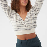 Seaside Wrap Stripe Sweater