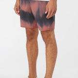 Stockton Print Elastic Waist 18" Hybrid Shorts