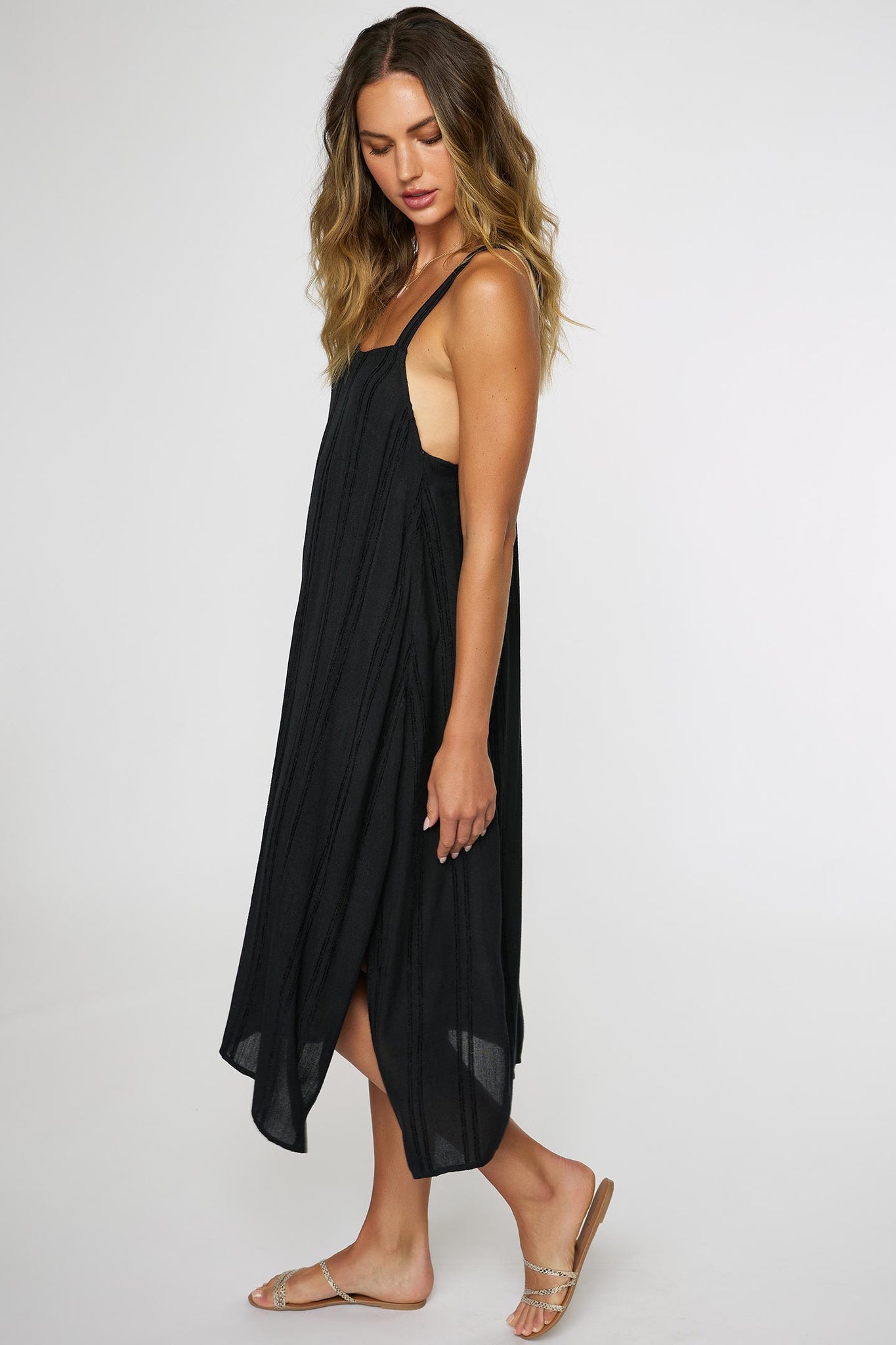 Saltwater Solids Miranda Dress Cover-Up - Black | O'Neill