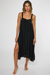 Saltwater Solids Miranda Dress Cover-Up - Black | O'Neill