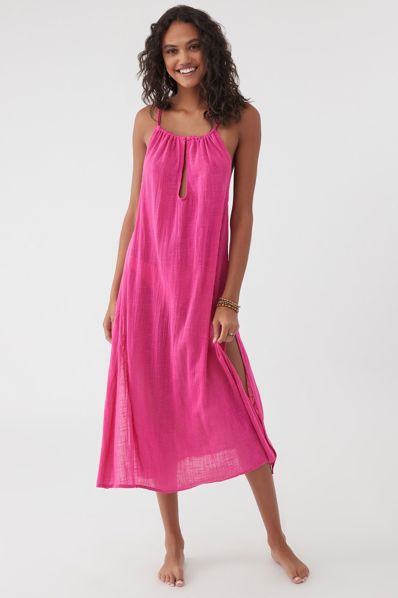 Theresa Midi Dress - Barbie Pink | O'Neill
