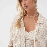 Tricia Daisy Button-Up Top