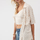 Tricia Daisy Button-Up Top