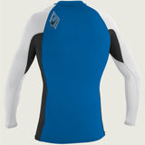 Youth Premium Skins L/S Rash Guard - Ocean/Blk/Wht | O'Neill